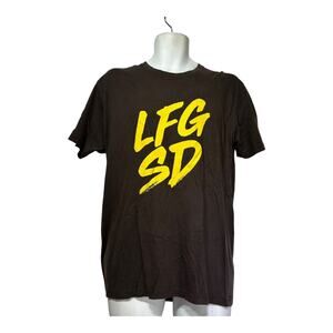 LFGSD San Diego LFG SD brown short sleeve Shirt Size L